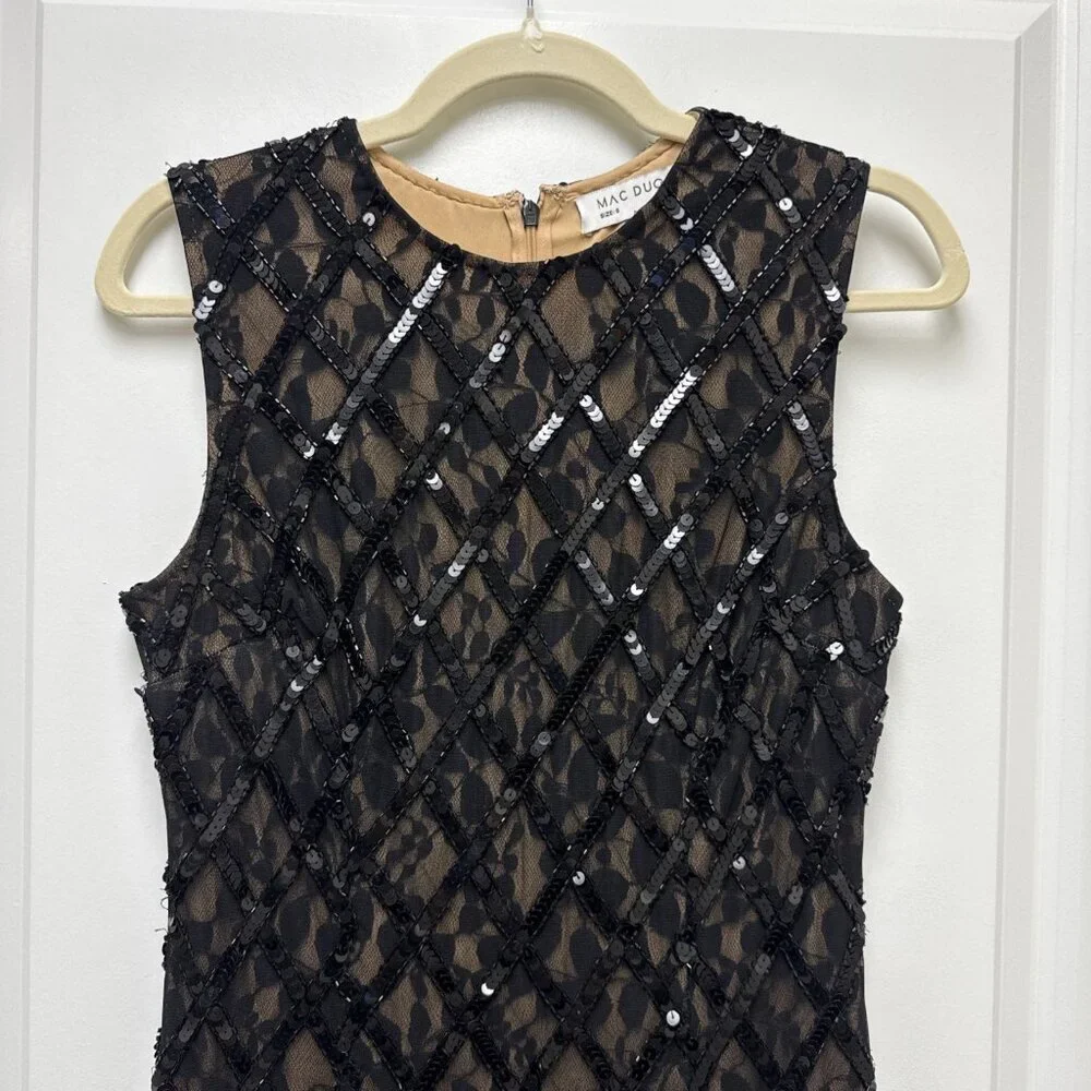 Mac Duggal Size 6 Black 94277 Embellished Sleeveless Mermaid Formal Gown Dress - Picture 5 of 16